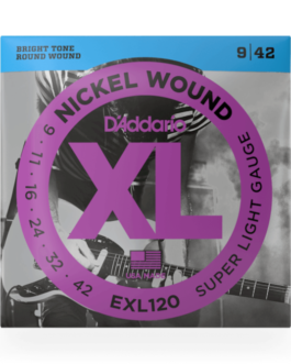 CUERDAS D’ADDARIO – Para Guitarra Electrica EXL120