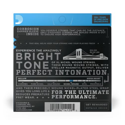 CUERDAS D'ADDARIO - Para Guitarra Electrica EXL120 - Imagen 2